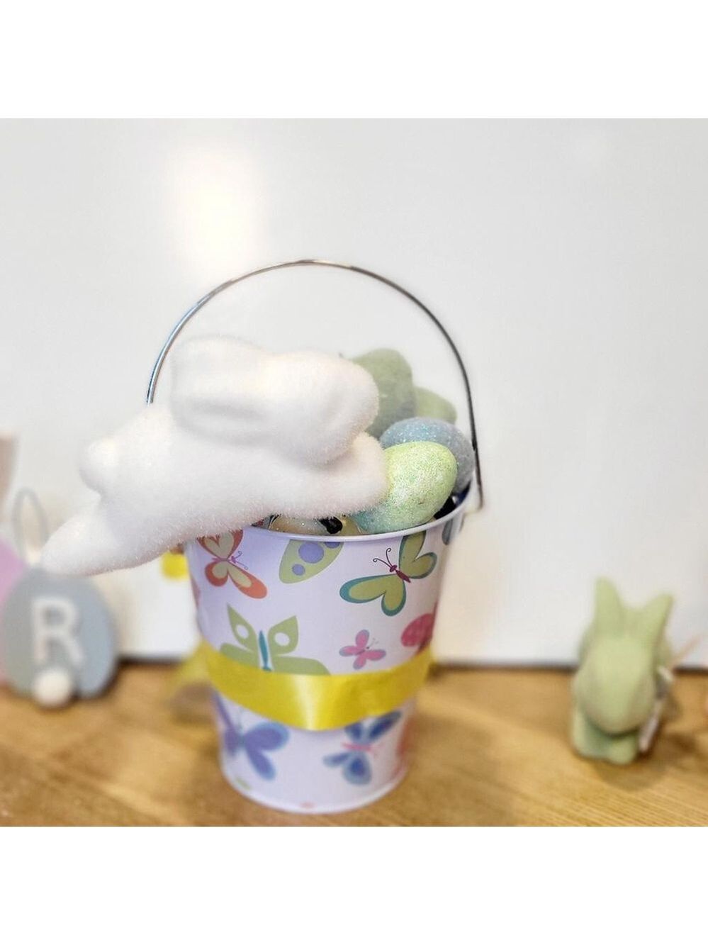 Colorful Easter Bucket Home Decor Table - Picture 4 of 5